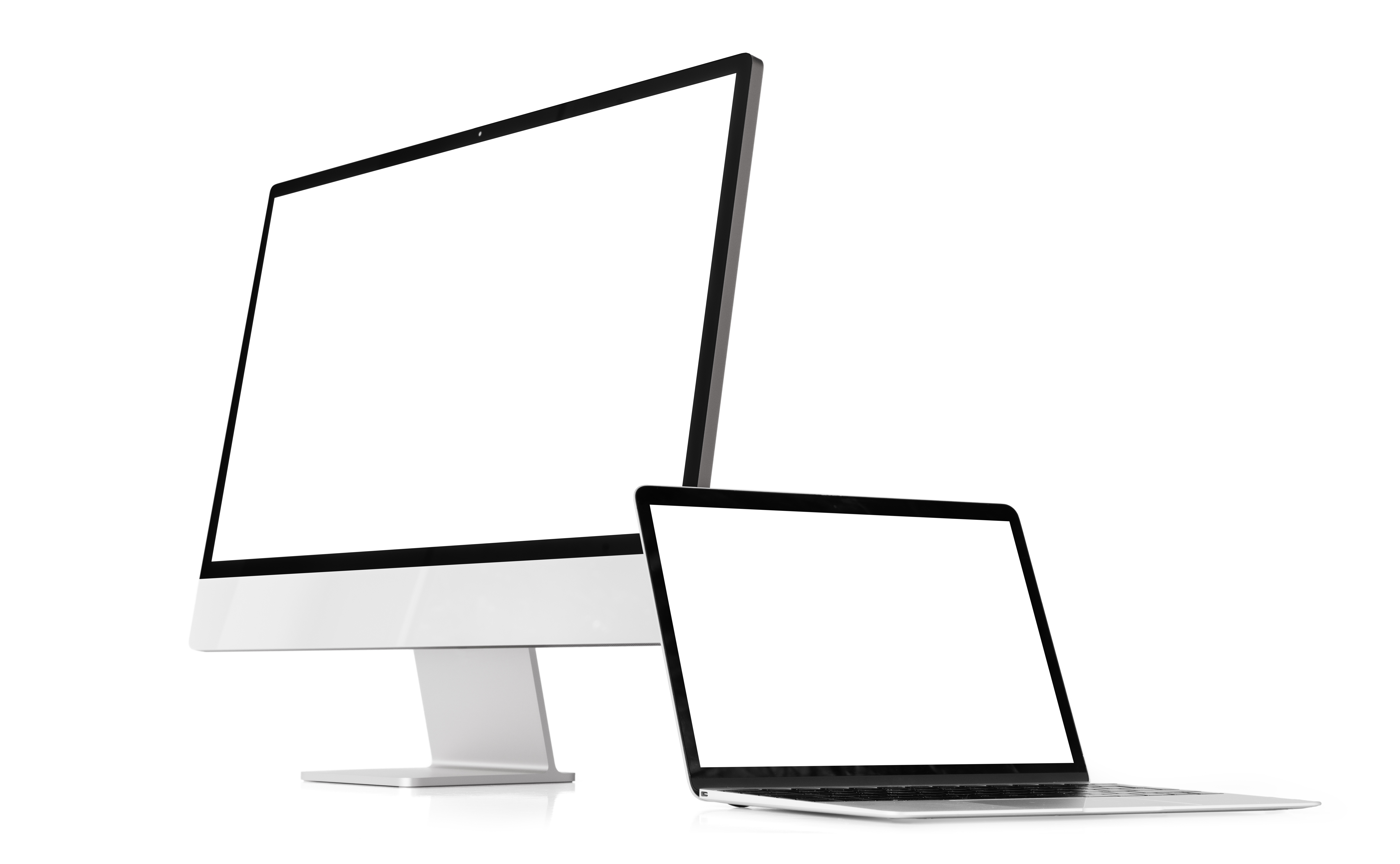 Modern desktop and laptop computers isolated on white background.jpg